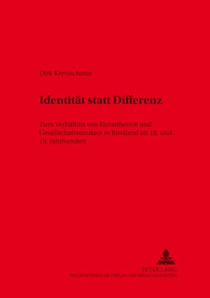 Identitaet Statt Differenz