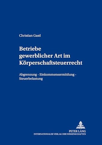 Betriebe gewerblicher Art im Koerperschaftsteuerrecht