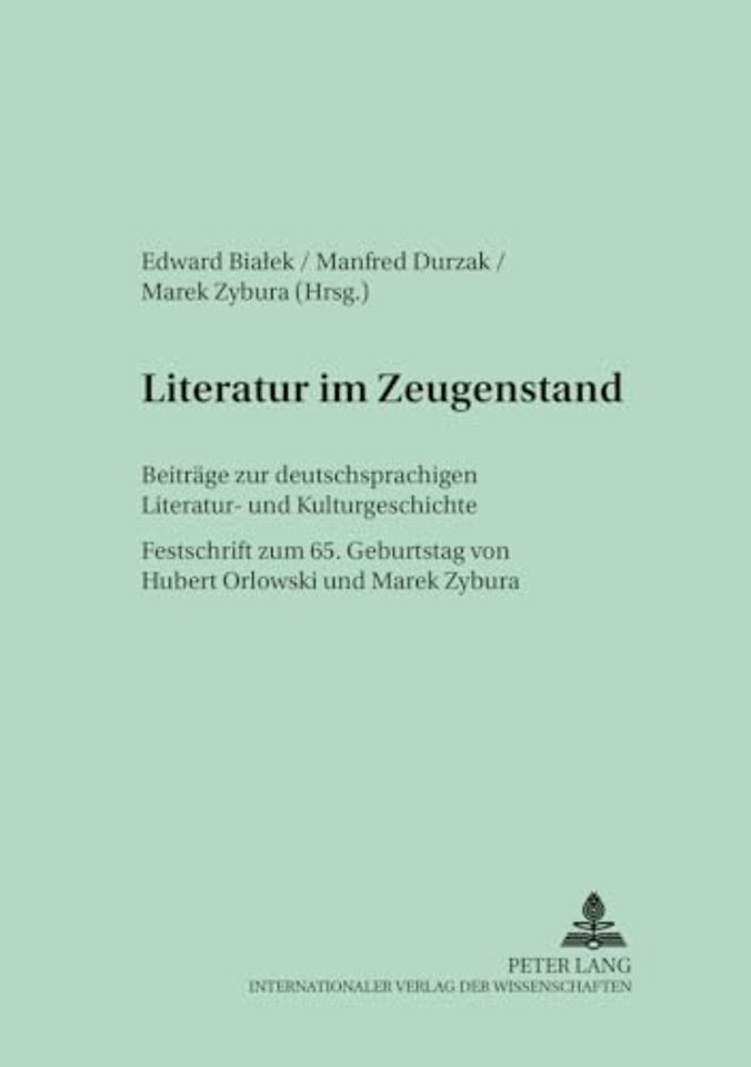 Literatur Im Zeugenstand