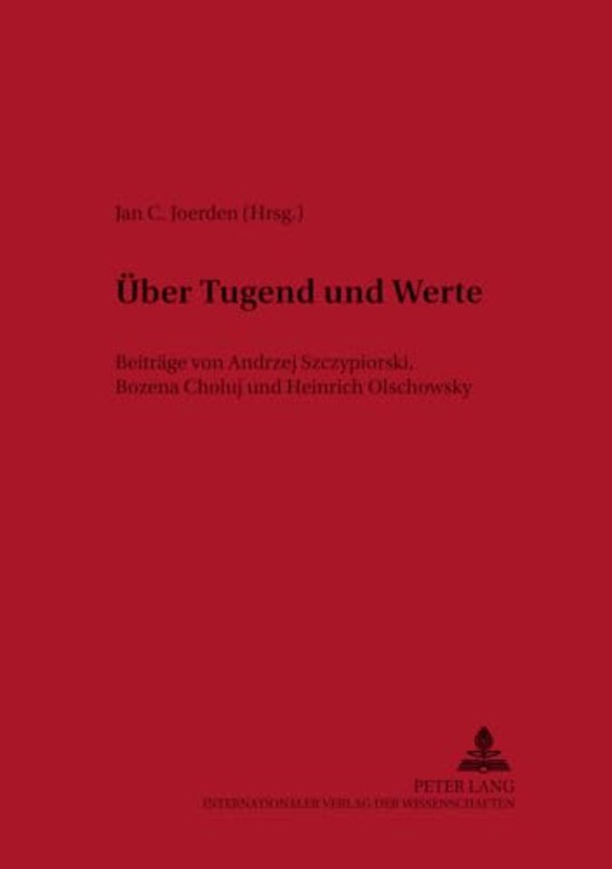Ueber Tugend und Werte