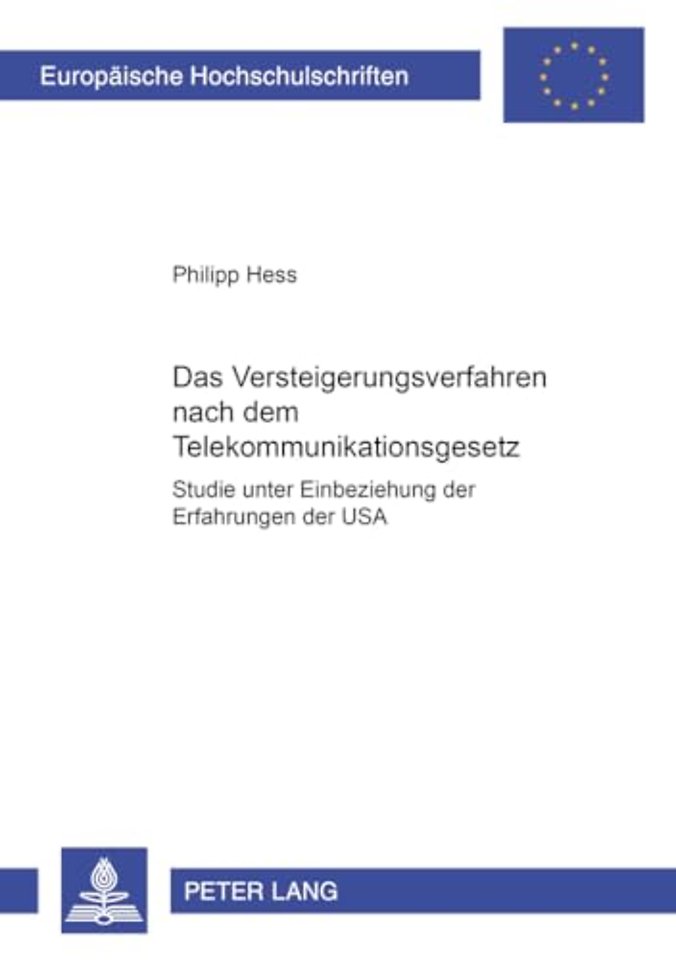 Das Versteigerungsverfahren Nach Dem Telekommunikationsgesetz