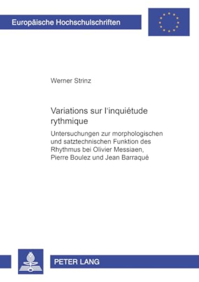 Variations sur «l'inquietude rythmique»