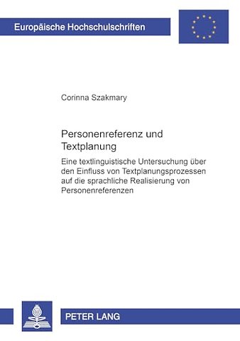 Personenreferenz Und Textplanung
