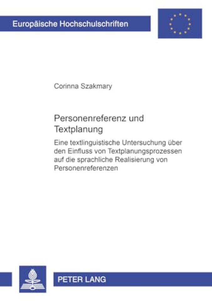Personenreferenz Und Textplanung