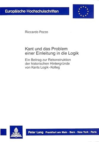 Kant und das Problem einer Einleitung in die Logik