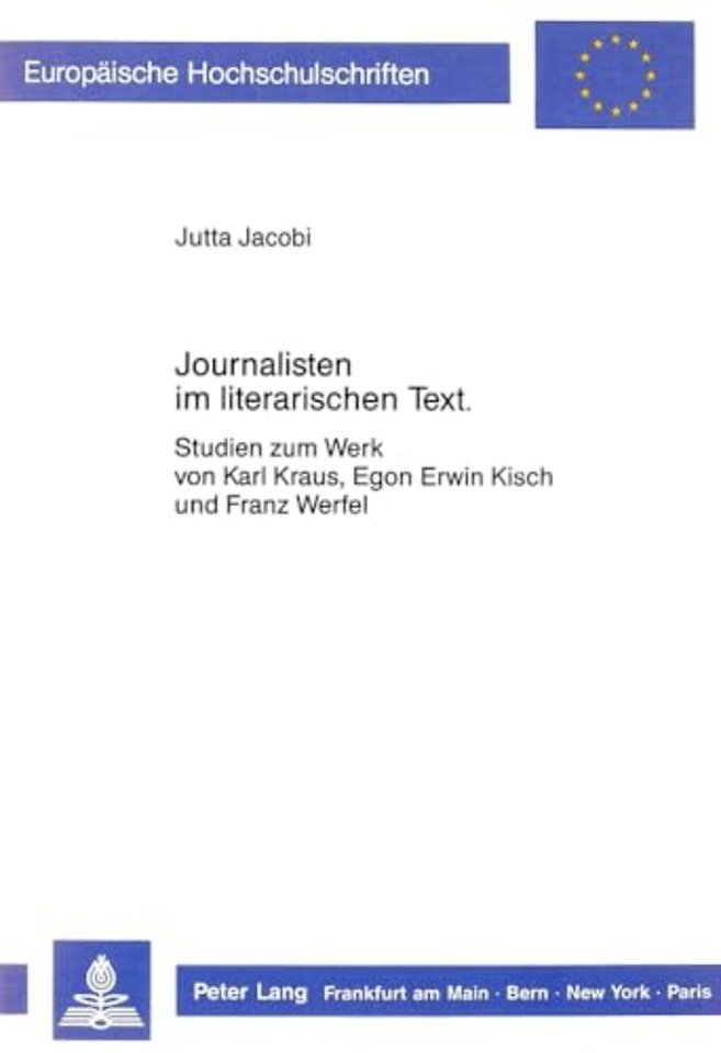 Journalisten Im Literarischen Text