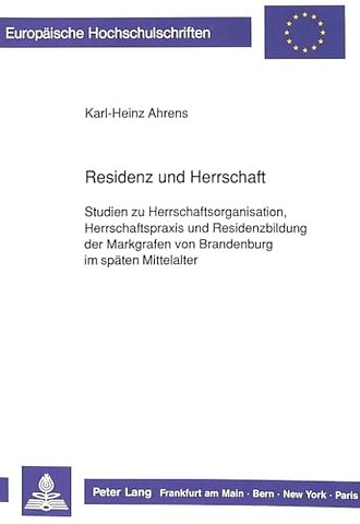 Residenz Und Herrschaft
