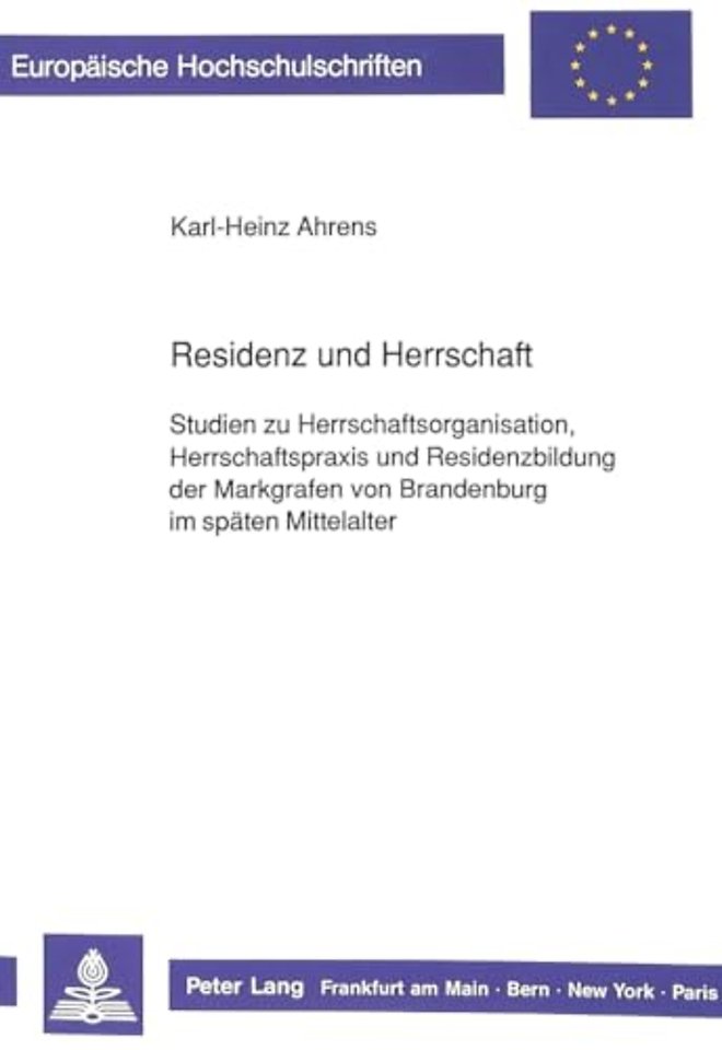 Residenz Und Herrschaft