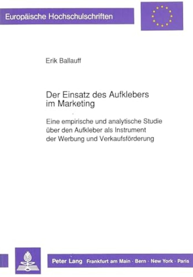 Der Einsatz des Aufklebers im Marketing