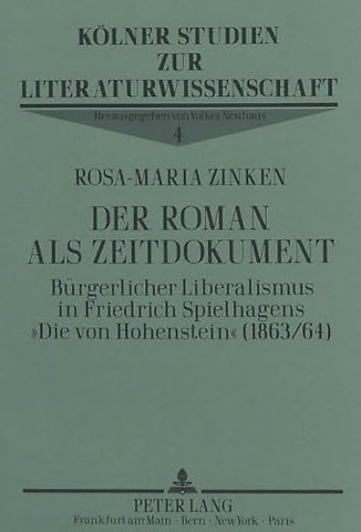Der Roman ALS Zeitdokument