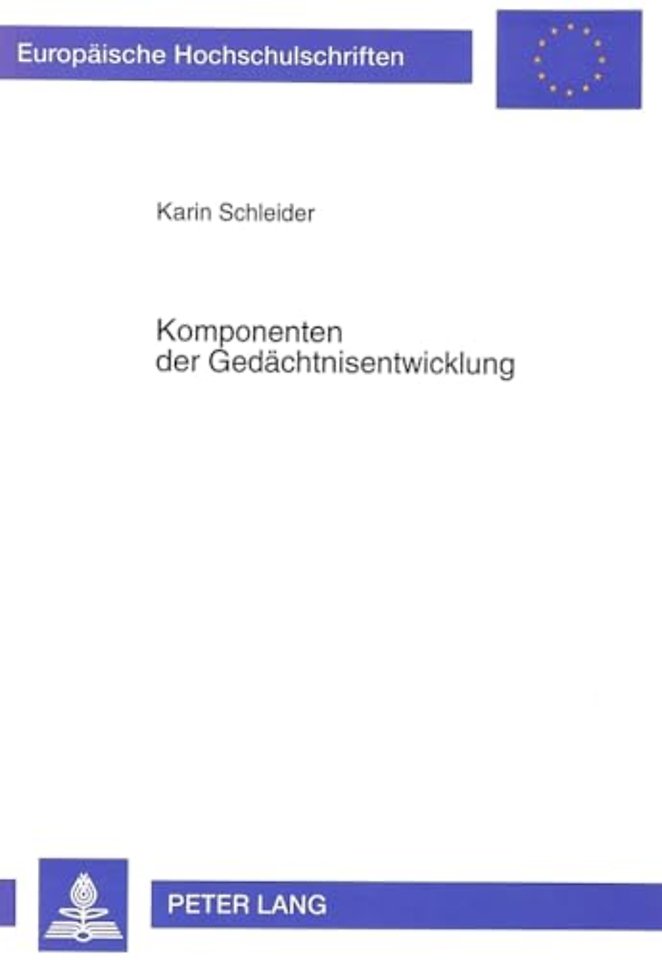 Komponenten der Gedaechtnisentwicklung