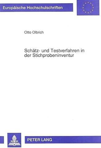 Schaetz- und Testverfahren in der Stichprobeninventur