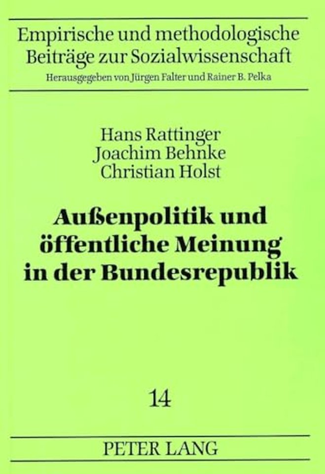 Auenpolitik und oeffentliche Meinung in der Bundesrepublik