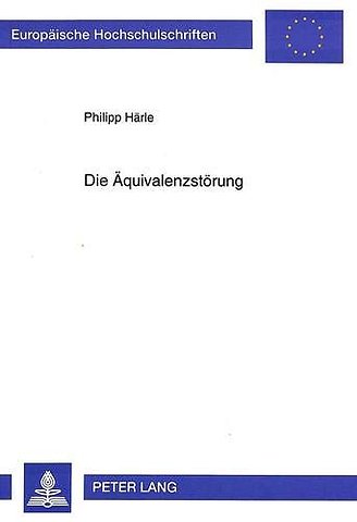 Die Aequivalenzstoerung
