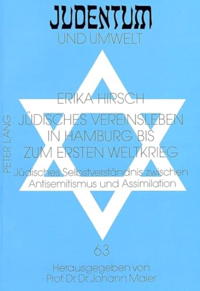 Juedisches Vereinsleben in Hamburg bis zum Ersten Weltkrieg