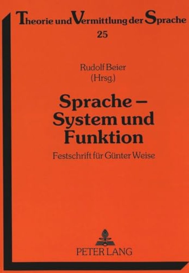 Sprache - System Und Funktion