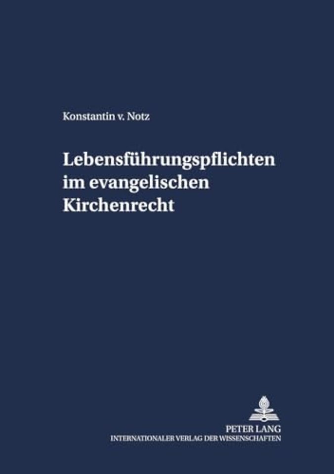 Lebensfuehrungspflichten im evangelischen Kirchenrecht