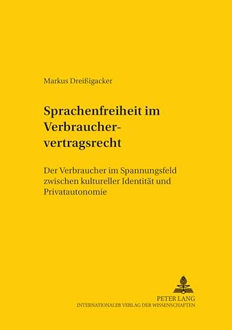 Sprachenfreiheit Im Verbrauchervertragsrecht