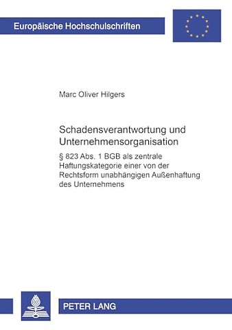 Schadensverantwortung Und Unternehmensorganisation