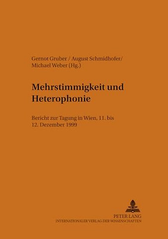 Mehrstimmigkeit Und Heterophonie