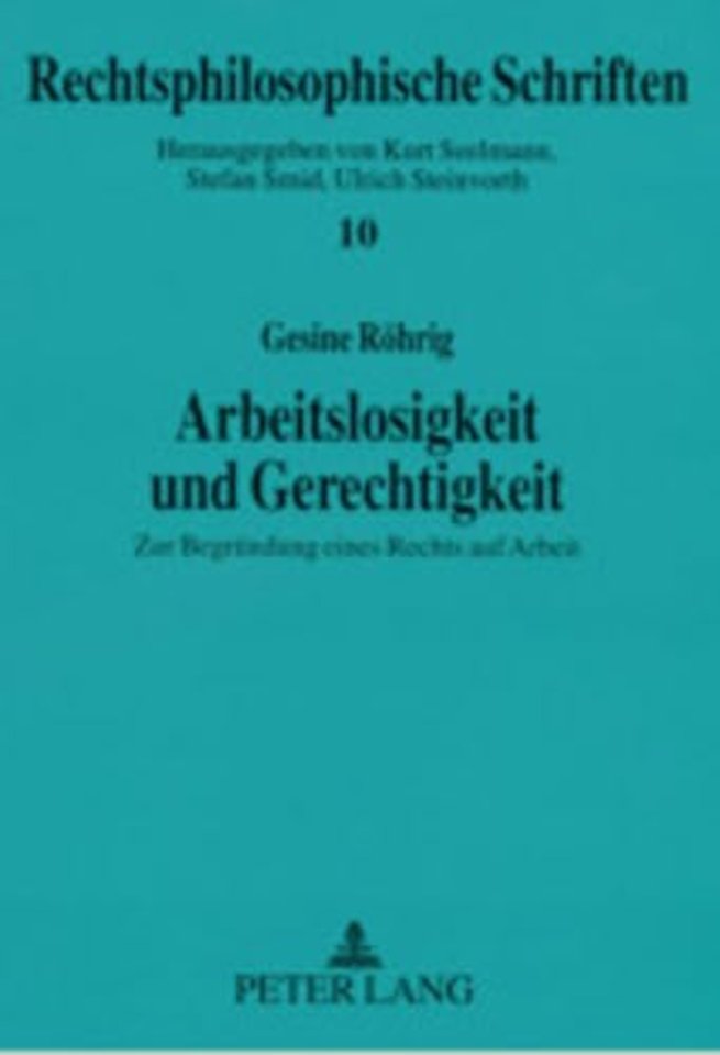 Arbeitslosigkeit Und Gerechtigkeit