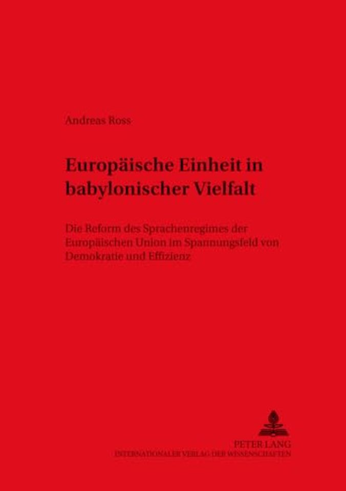 Europaische Einheit in Babylonischer Vielfalt