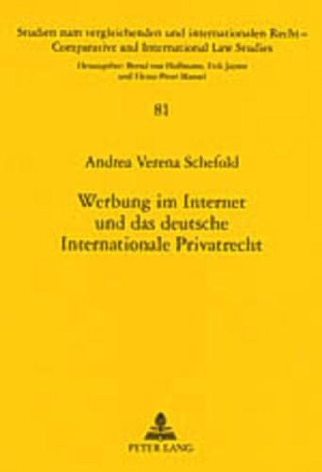 Werbung Im Internet Und Das Deutsche Internationale Privatrecht