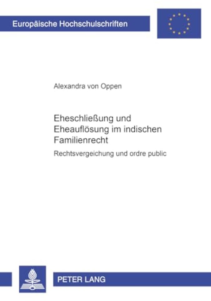 Eheschließung und Eheaufloesung im indischen Familienrecht
