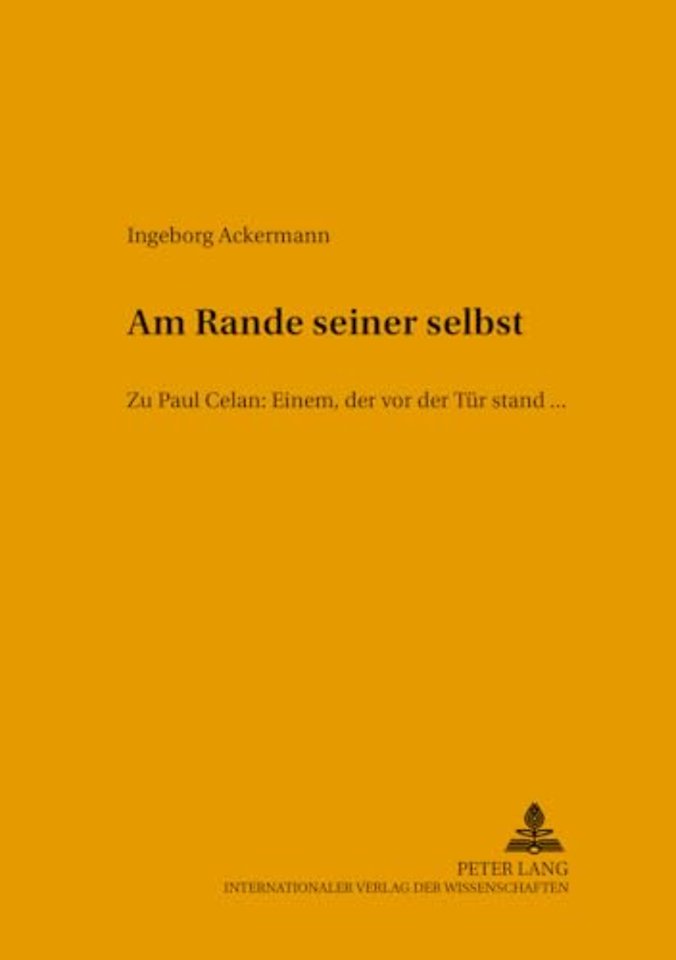 «Am Rande seiner selbst»