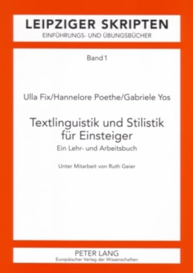 Textlinguistik und Stilistik fuer Einsteiger