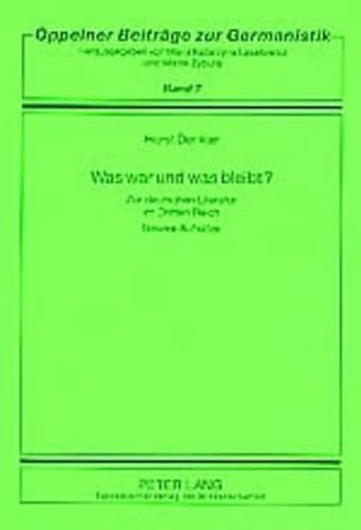 Was war und was bleibt?