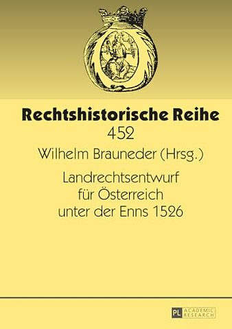 Landrechtsentwurf fuer Oesterreich unter der Enns 1526