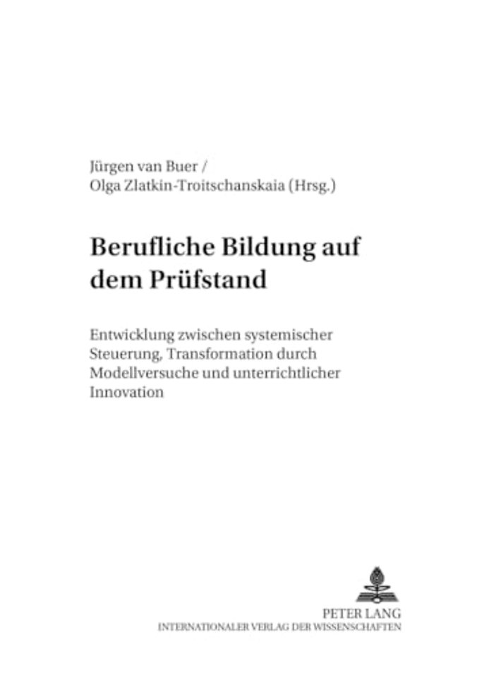 Berufliche Bildung Auf Dem Pruefstand