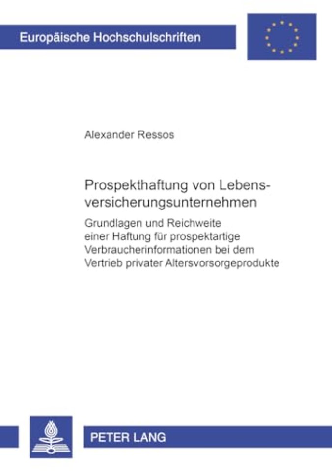 Prospekthaftung Von Lebensversicherungsunternehmen