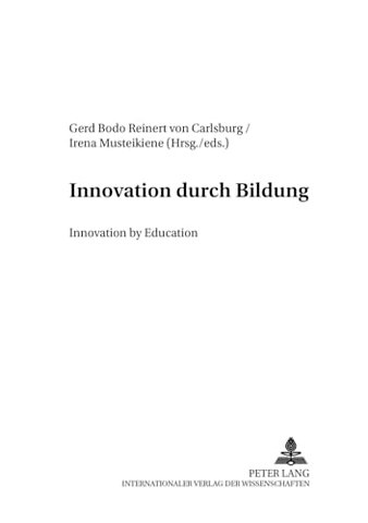 Innovation Durch Bildung Innovation by Education