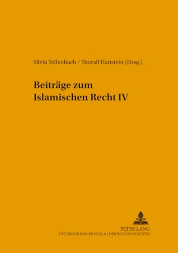 Beitraege Zum Islamischen Recht IV