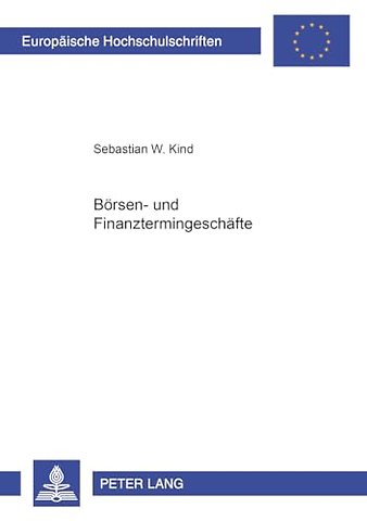 Boersen- Und Finanztermingeschaefte