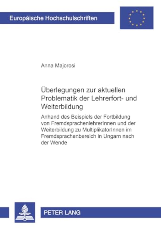 Ueberlegungen zu der aktuellen Problematik der Lehrerfort- und -weiterbildung