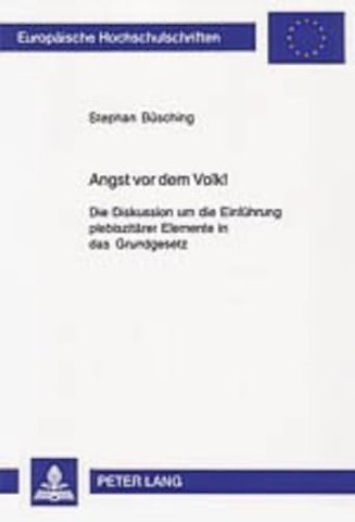 Angst VOR Dem Volk!