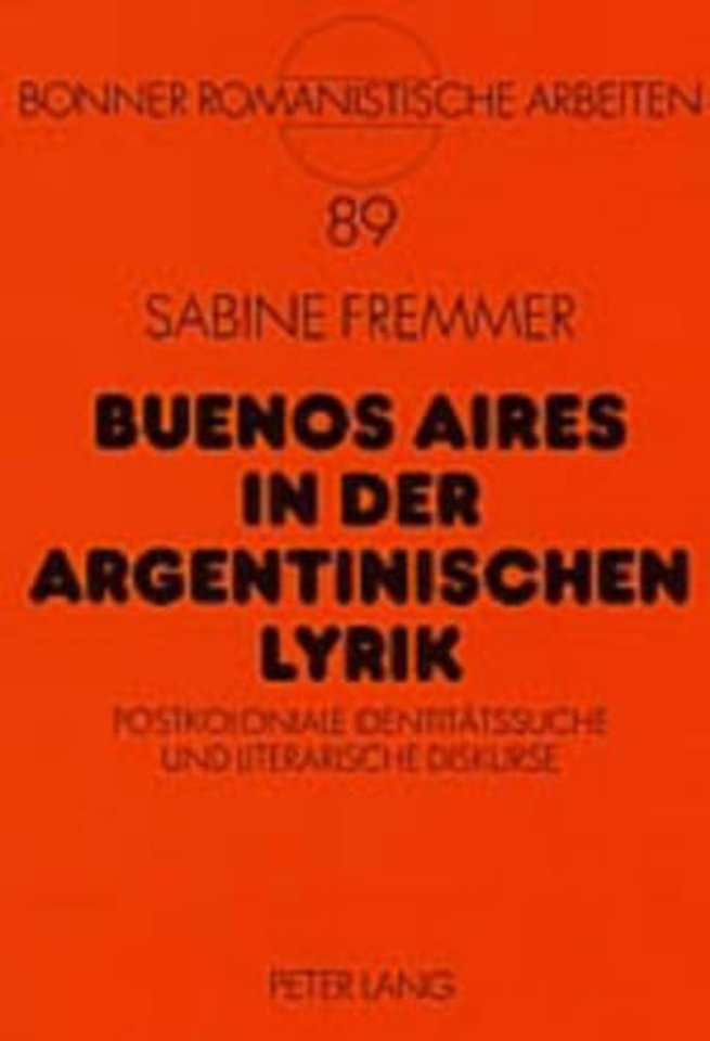 Buenos Aires in Der Argentinischen Lyrik