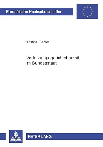 Verfassungsgerichtsbarkeit Im Bundesstaat