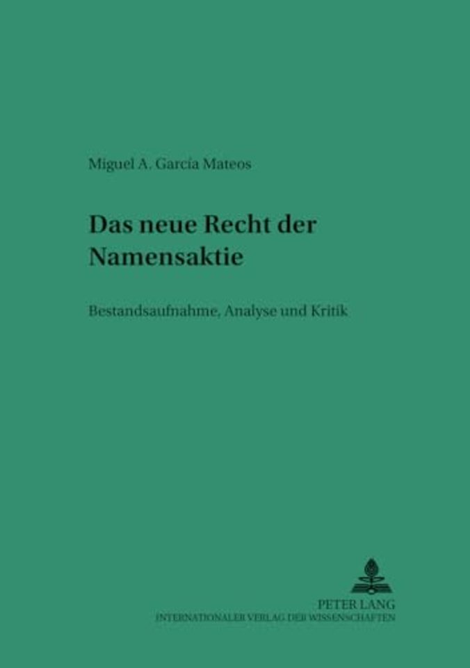 Das Neue Recht Der Namensaktie