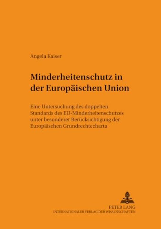 Minderheitenschutz in Der Europaeischen Union