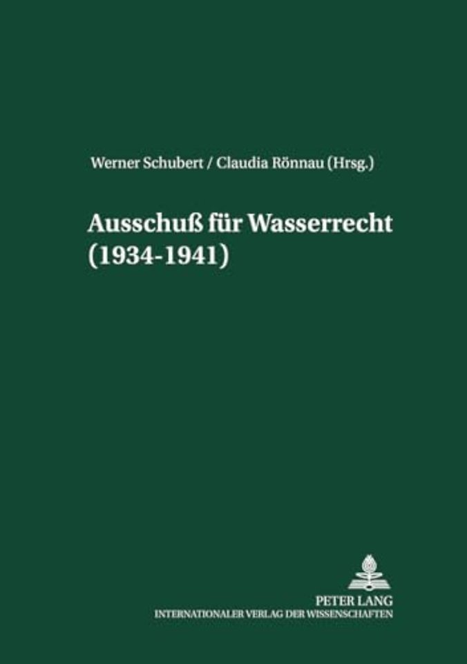 Ausschuß Fuer Wasserrecht (1934-1941)