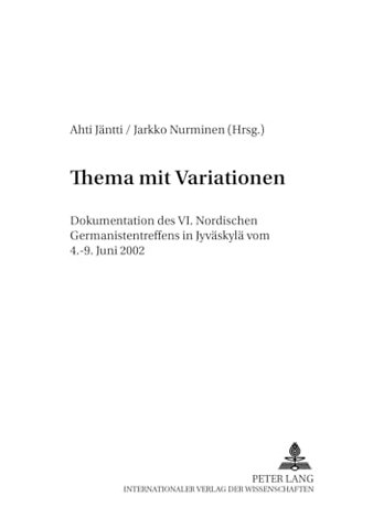 Thema mit Variationen