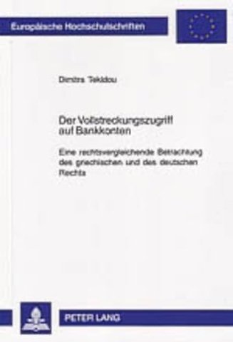 Der Vollstreckungszugriff Auf Bankkonten