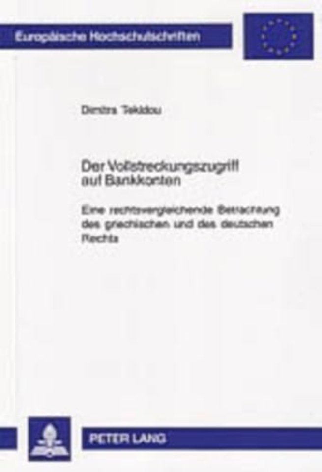 Der Vollstreckungszugriff Auf Bankkonten