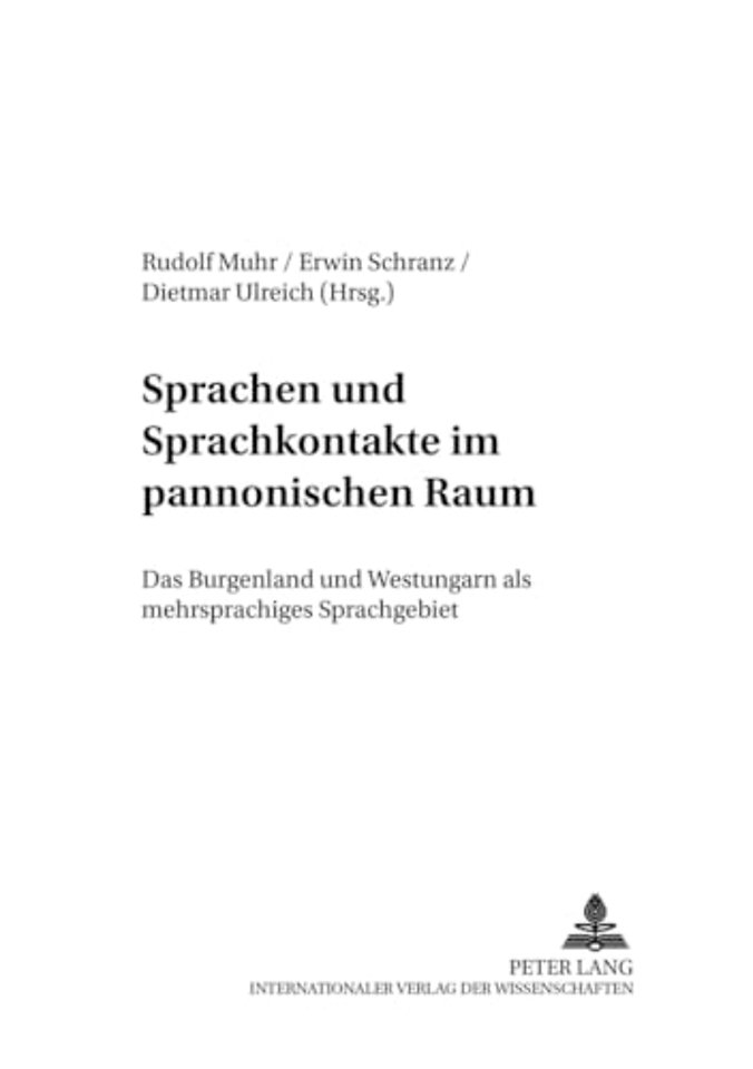 Sprachen Und Sprachkontakte Im Pannonischen Raum