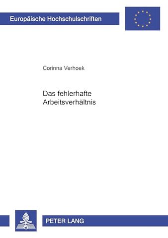 Das Fehlerhafte Arbeitsverhaeltnis