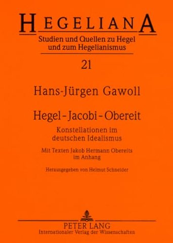 Hegel - Jacobi - Obereit